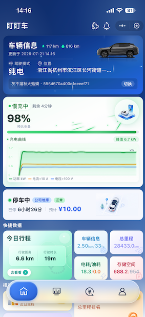 盯盯车小程序 · 首页